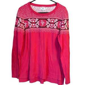 Women's Pink Patterned Top
